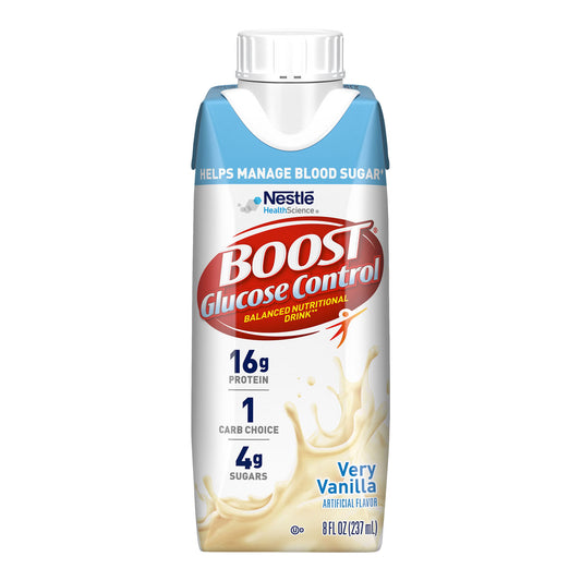 Boost® Glucose Control Vanilla Balanced Nutritional Drink, 8-ounce Carton, 24/CS
