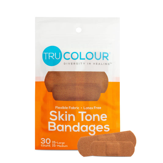 Trucolour® Brown Adhesive Strip, 1 X 3 Inch, 1500/Cs