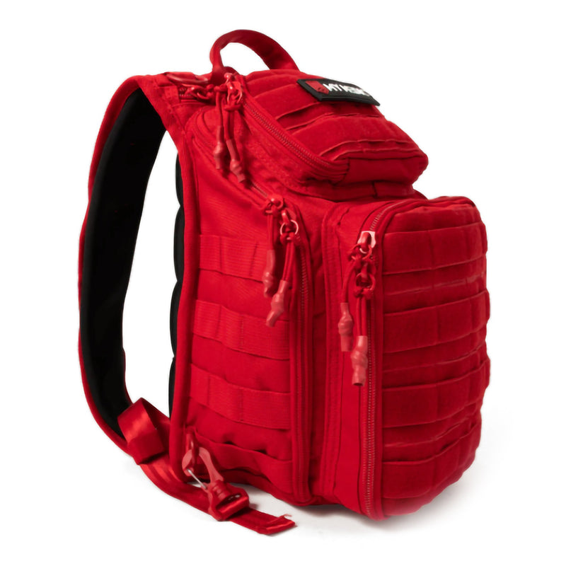 MY MEDIC RECON FIRST AID KIT BACKPACK WITH EMERGENCY MEDICAL SUPPLIES - RED, SOLD AS 1/EACH MYMEDIC MM-KIT-U-LG-RED-STN
