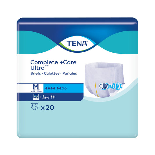 Tena Complete +Care Ultra™ Briefs With Curvdefence™, Medium, 80/Cs