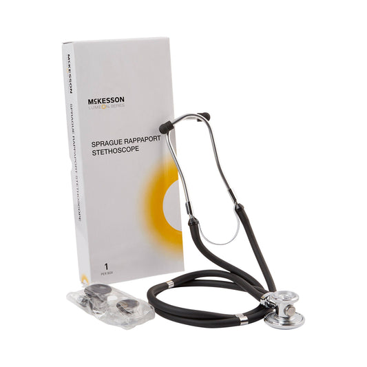 Mckesson Lumeon Sprague Rappaport Stethoscope Double Lumen Black 641Bkgm, 1/Ea