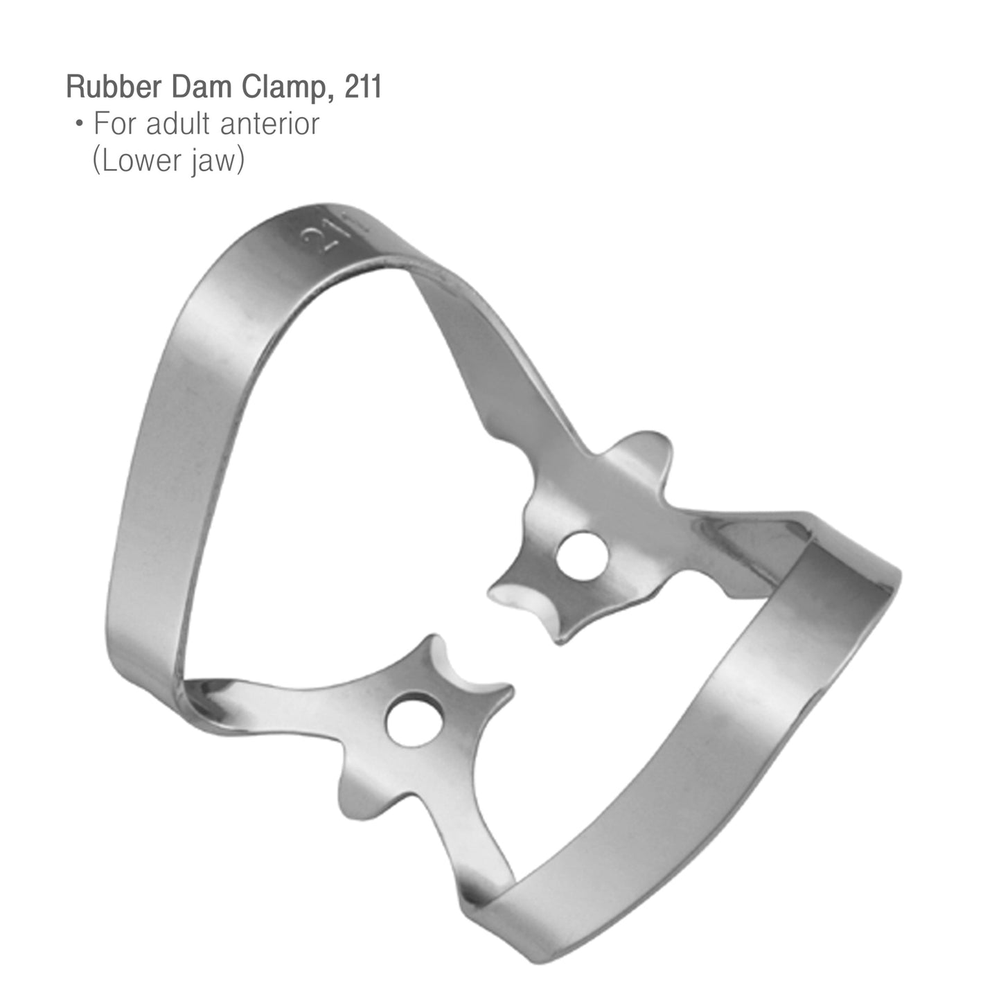 Osung 211 Adult Anterior Lower Rubber Dam Clamp -RDC211 - Osung USA