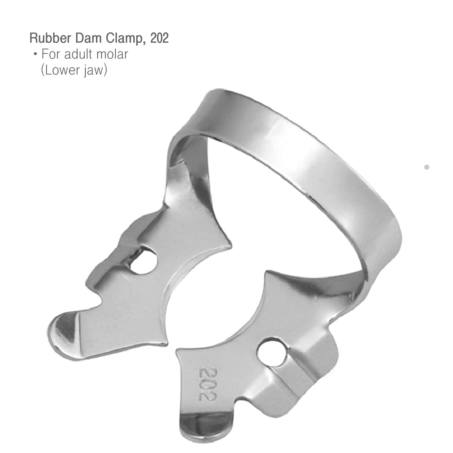 Osung 202 Adult Molar Lower Rubber Dam Clamp -RDC202 - Osung USA