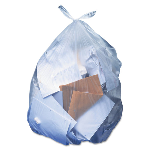 Heritage™ Super Heavy Trash Bag, Clear, 60-gallon Capacity, 100/CS