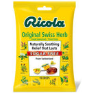 RICOLA COUGH SUPPRESSANT THROAT DROPS SUGAR FREE ORIGINAL SWISS HERB, SOLD AS 1/BAG DOT 36602019209
