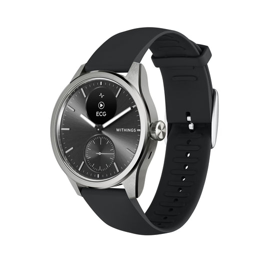Withings ScanWatch 2 Smart Watch, 42mm, Black, 1/EA