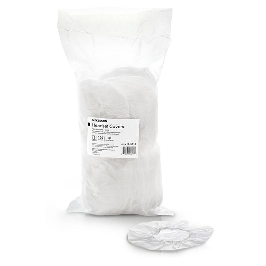 Mckesson Sanitary Headset Cover, Small, White, 100/Bg