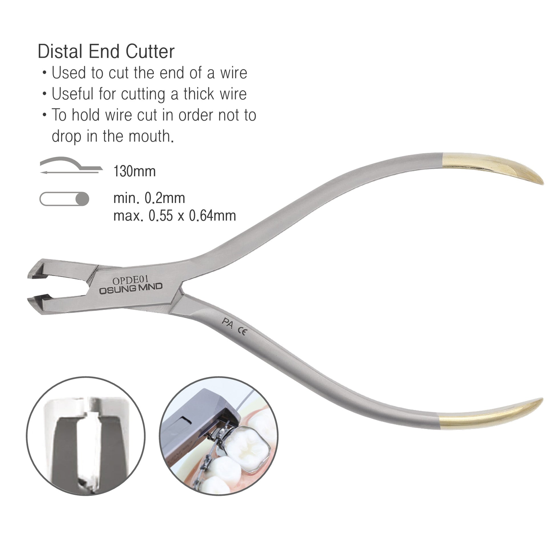 Osung 5.1" Distal end cutter Wire Cutter Premium -OPDE01 - Osung USA