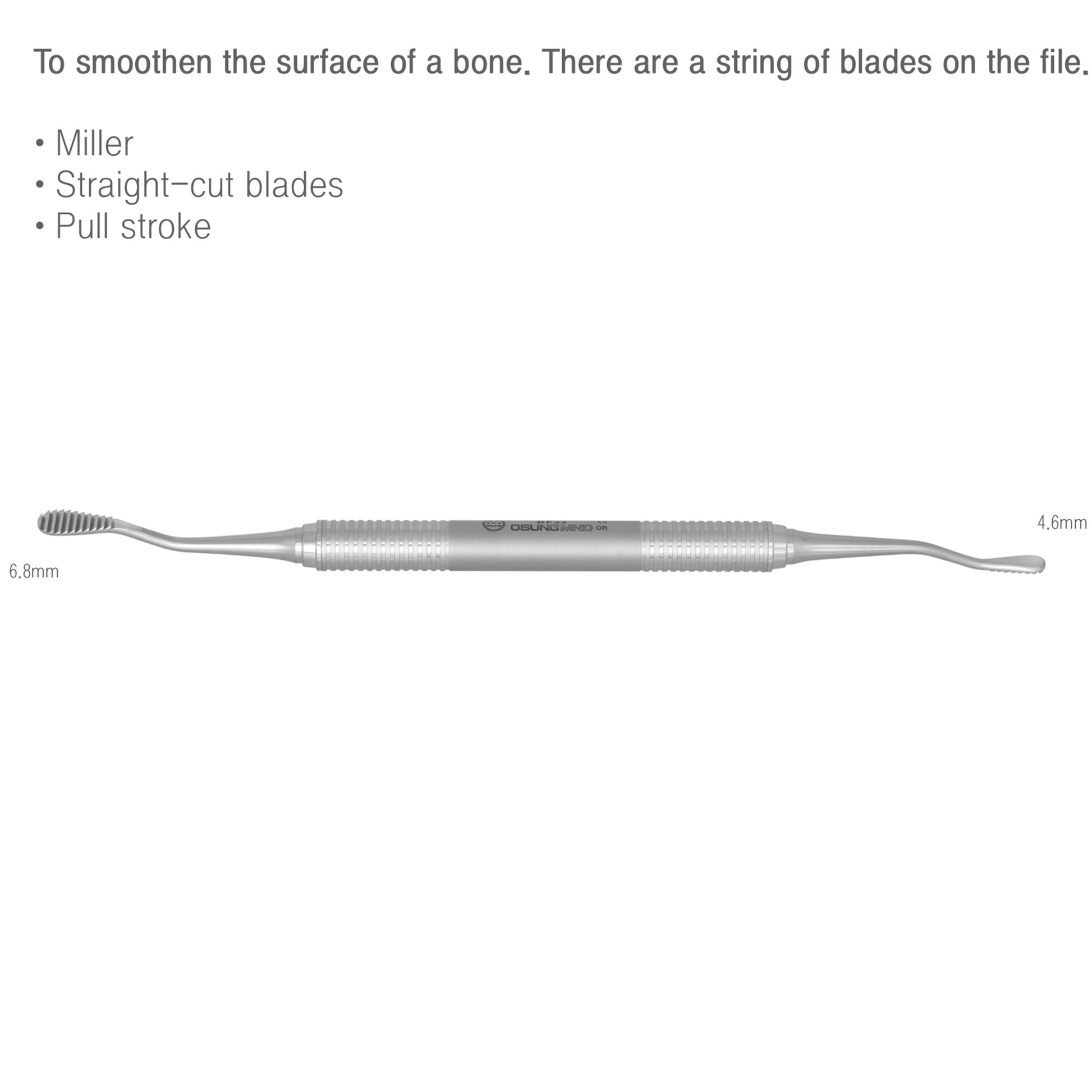 Osung Dental Bone File Straight cut Blades -BF22 - Osung USA