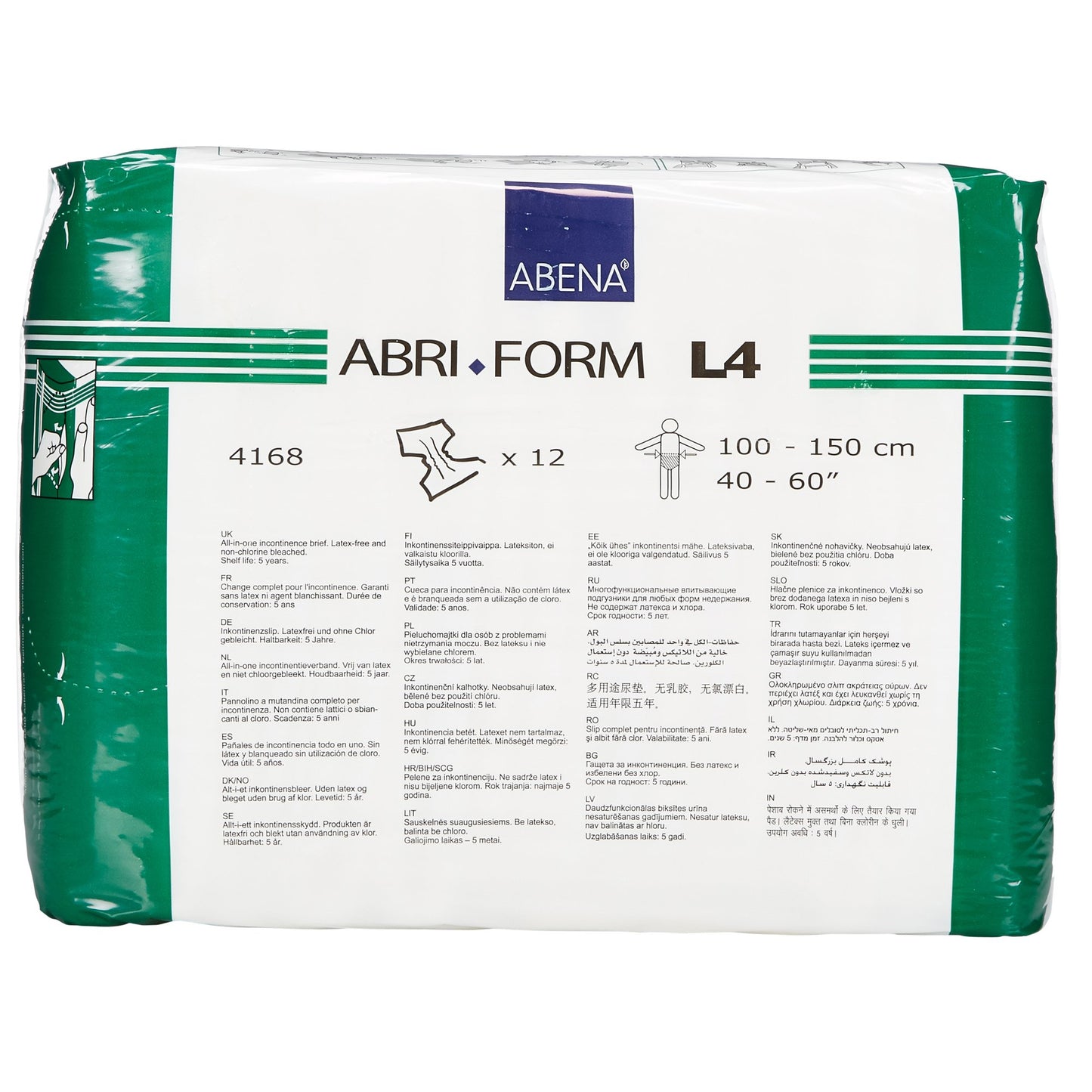 Abri-Form™ Comfort L4 Incontinence Brief, Large 12/BAG -4168