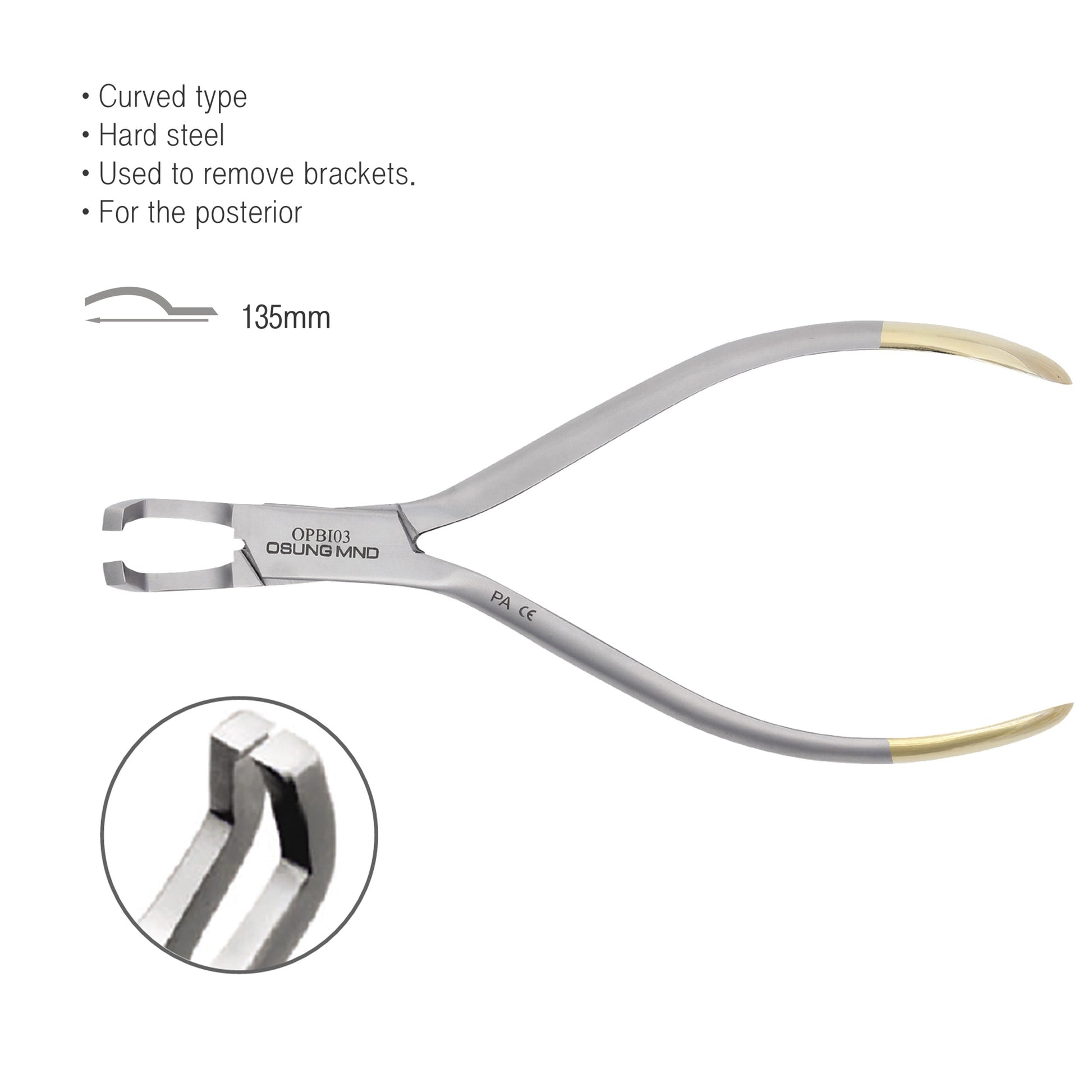 Osung Posterior Bracket Remover Curved -OPBI03 - Osung USA