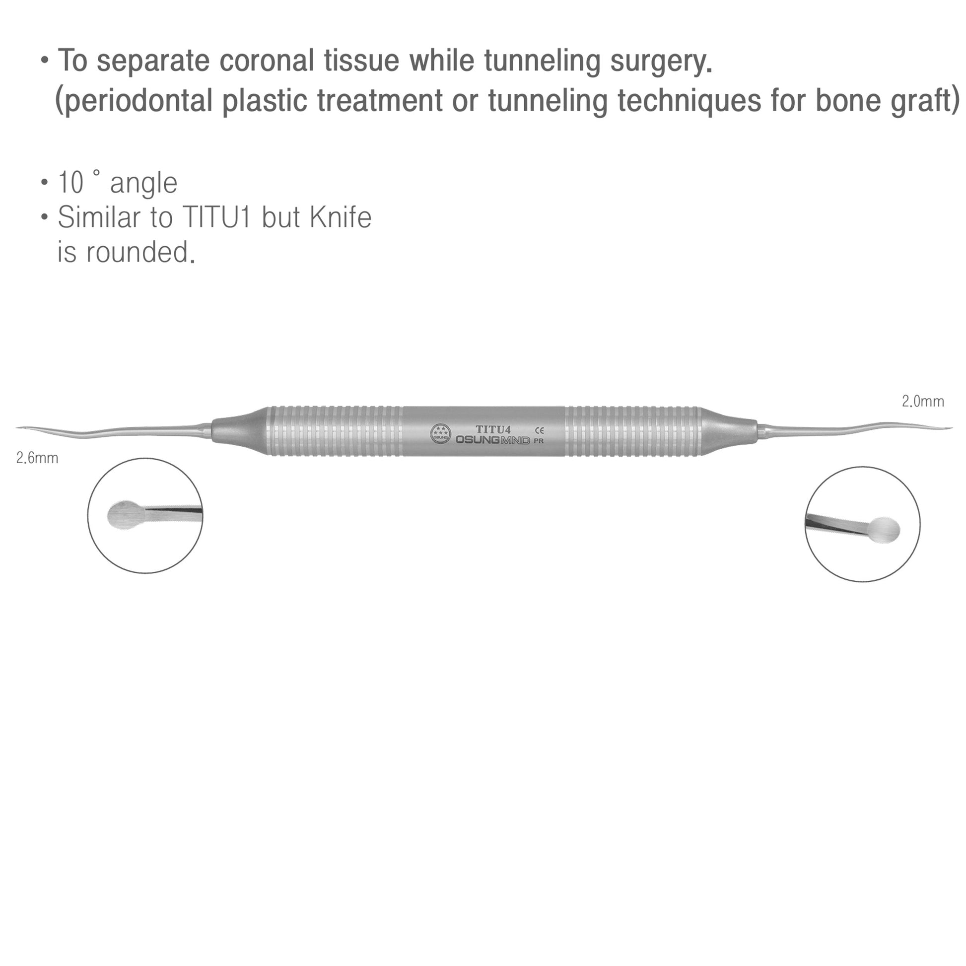 Osung #4 Dental Tunneling Instrument -TITU4 - Osung USA