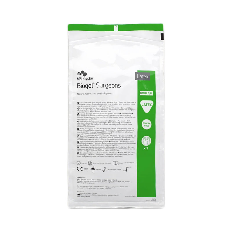 Biogel Surgeons Latex Surgical Glove, Size 9, Straw Color 40/BOX -30490 - BriteSources