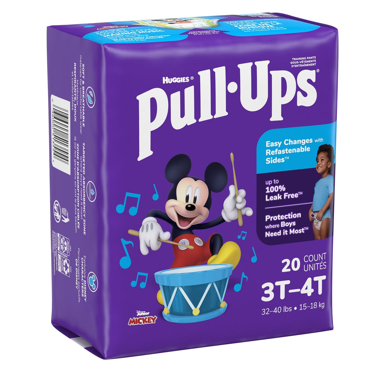 Huggies Pull-Ups Learning Designs for Boys Training Pants, 3T to 4T, 20 per Package