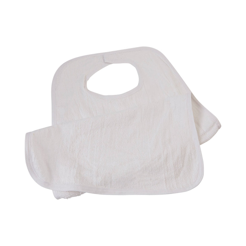 Beck's Classic Terry Adult Bib, White