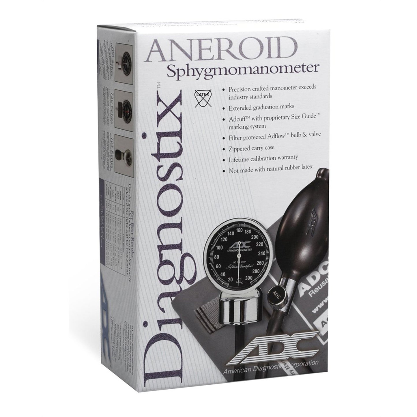 American Diagnostic Corp Diagnostic Sphygmomanometer With Cuff 1/EACH -720-12BXBD