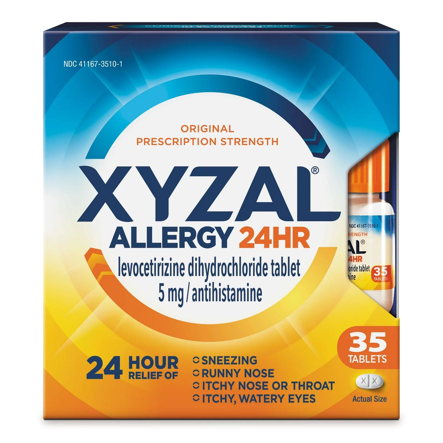 Xyzal Allergy 24 HR Tablets 1/BOTTLE -04116735101