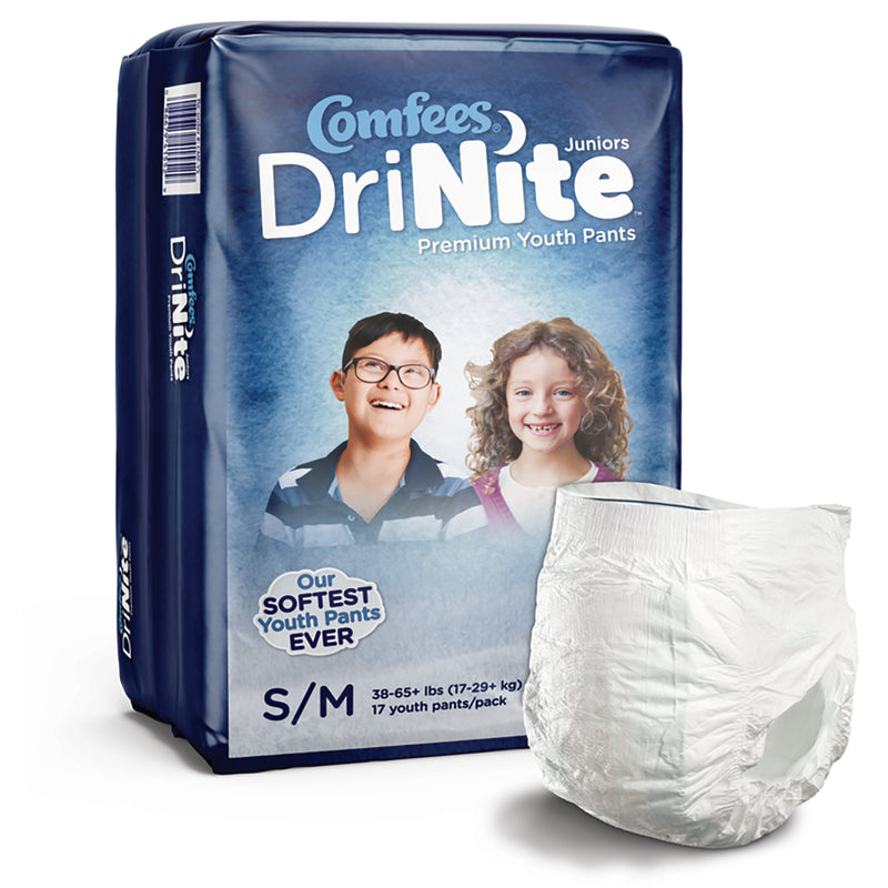 Comfees DriNite Juniors Absorbent Underwear, Small / Medium 17/BAG -CMF-YSM - BriteSources
