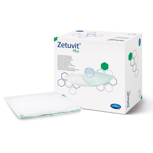 Zetuvit Plus Sterile Superabsorbent Dressing, 8 x 16 Inch 10/BOX -413715