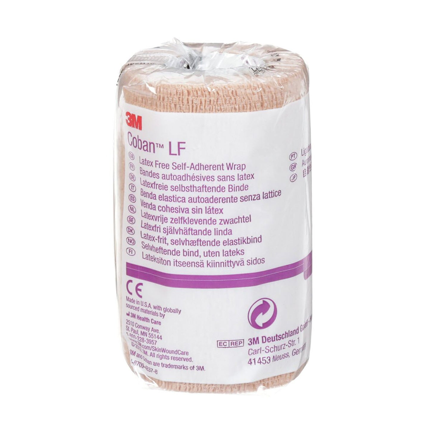 3M™ Coban™ LF Self-adherent Closure Cohesive Bandage, 4 Inch x 5 Yard 1/EACH -2084