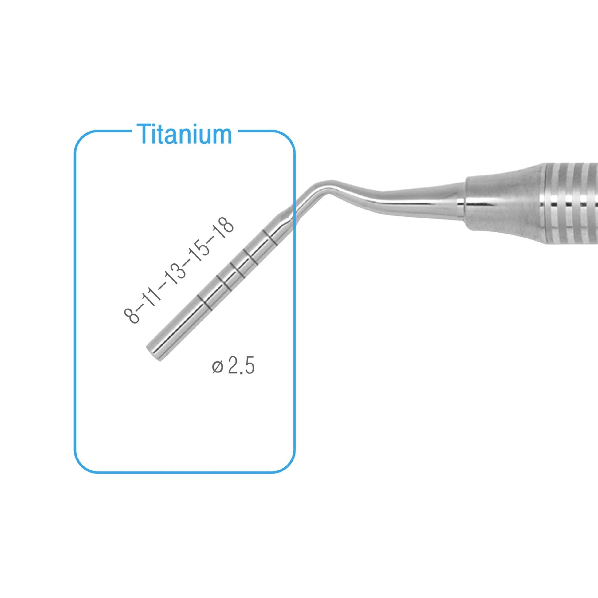 Osung Titanium Dental Bone Graft Packer 2.5/3.0mm -GP2530 - Osung USA