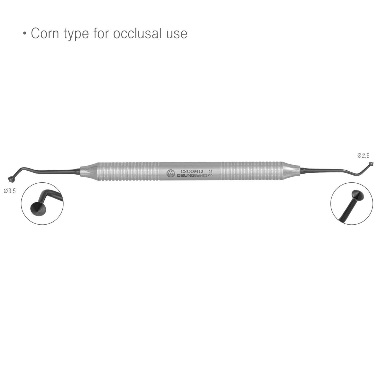 Osung #13 Corn Type Titanium Dental Composite Instrument -CSCOM13 - Osung USA