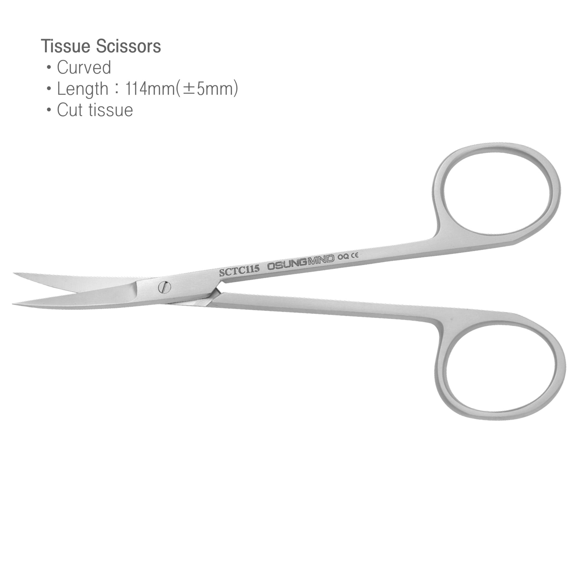 Osung 4.5" Curved Tissue Scissors Premium -SCTC115 - Osung USA