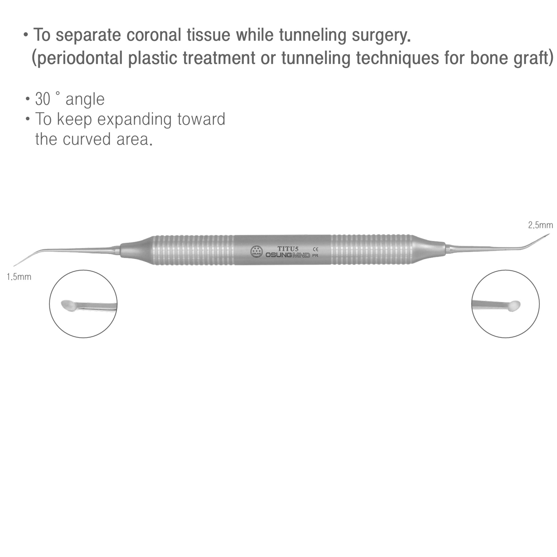 Osung #5 Dental Tunneling Instrument -TITU5 - Osung USA