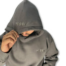 THRYV Heavyweight Organic Cotton Grey Hoodie.
