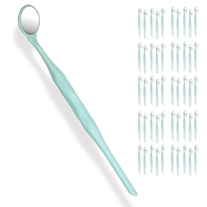 50 Pieces Dental Autoclavable Disposable Mouth Mirror Green -ORAL32 - Osung USA