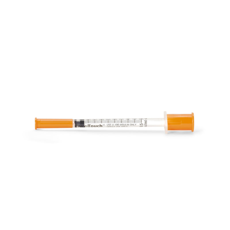 EasyTouch™ 0.5 mL Insulin Syringe with Needle, 31 Gauge, 5/16 Inch Needle Length