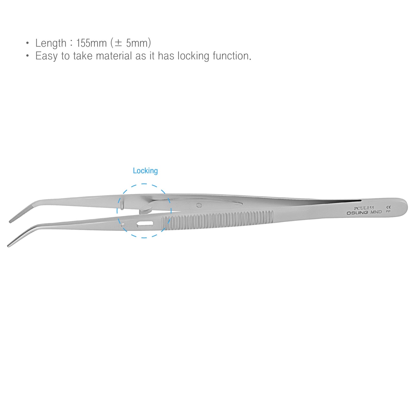 Osung Locking Pliers Tweezer 6.1" -PCUL155 - Osung USA