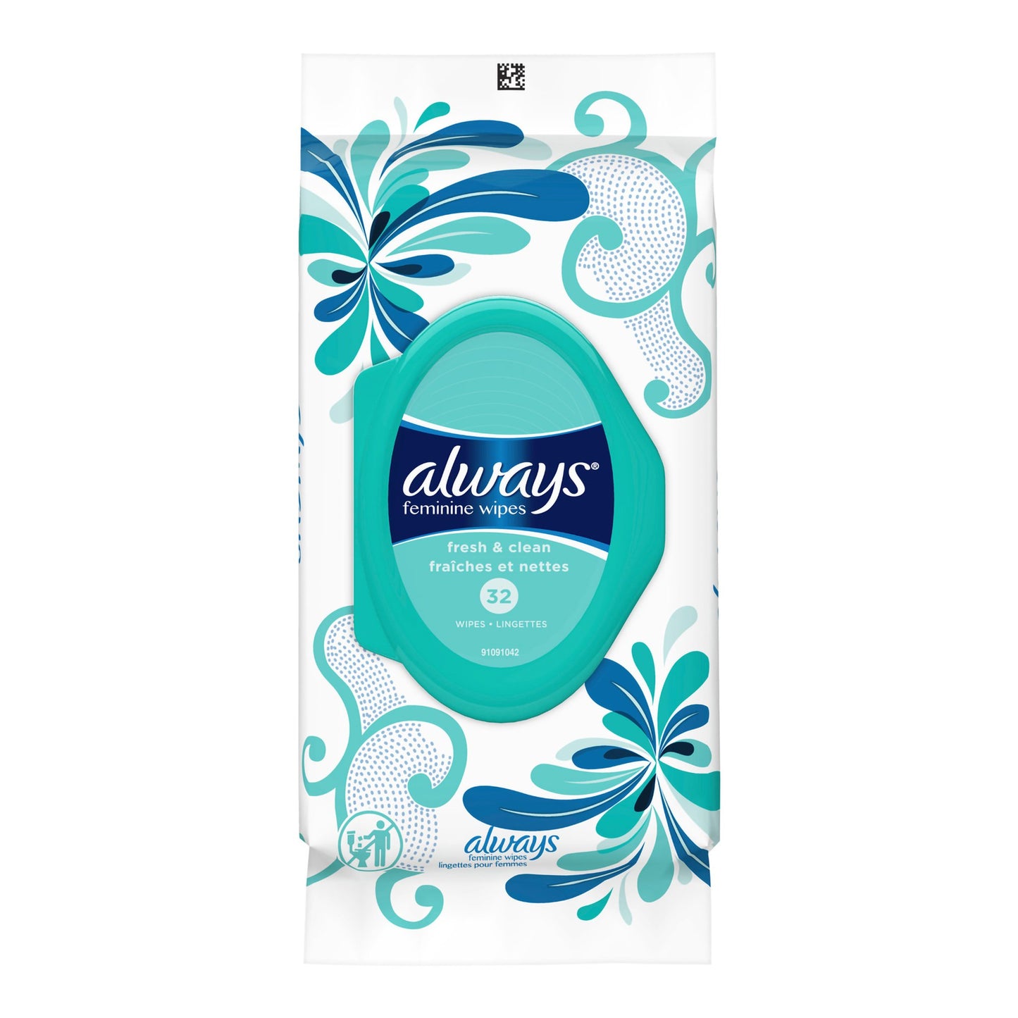 Always Feminine Wipes Fresh & Clean 31/PACK -03700095899