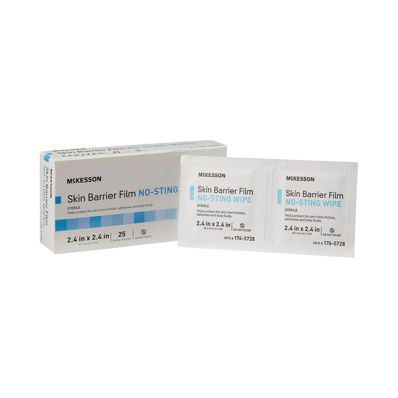 McKesson Skin Barrier Wipe 25/BOX -176-5728 - BriteSources