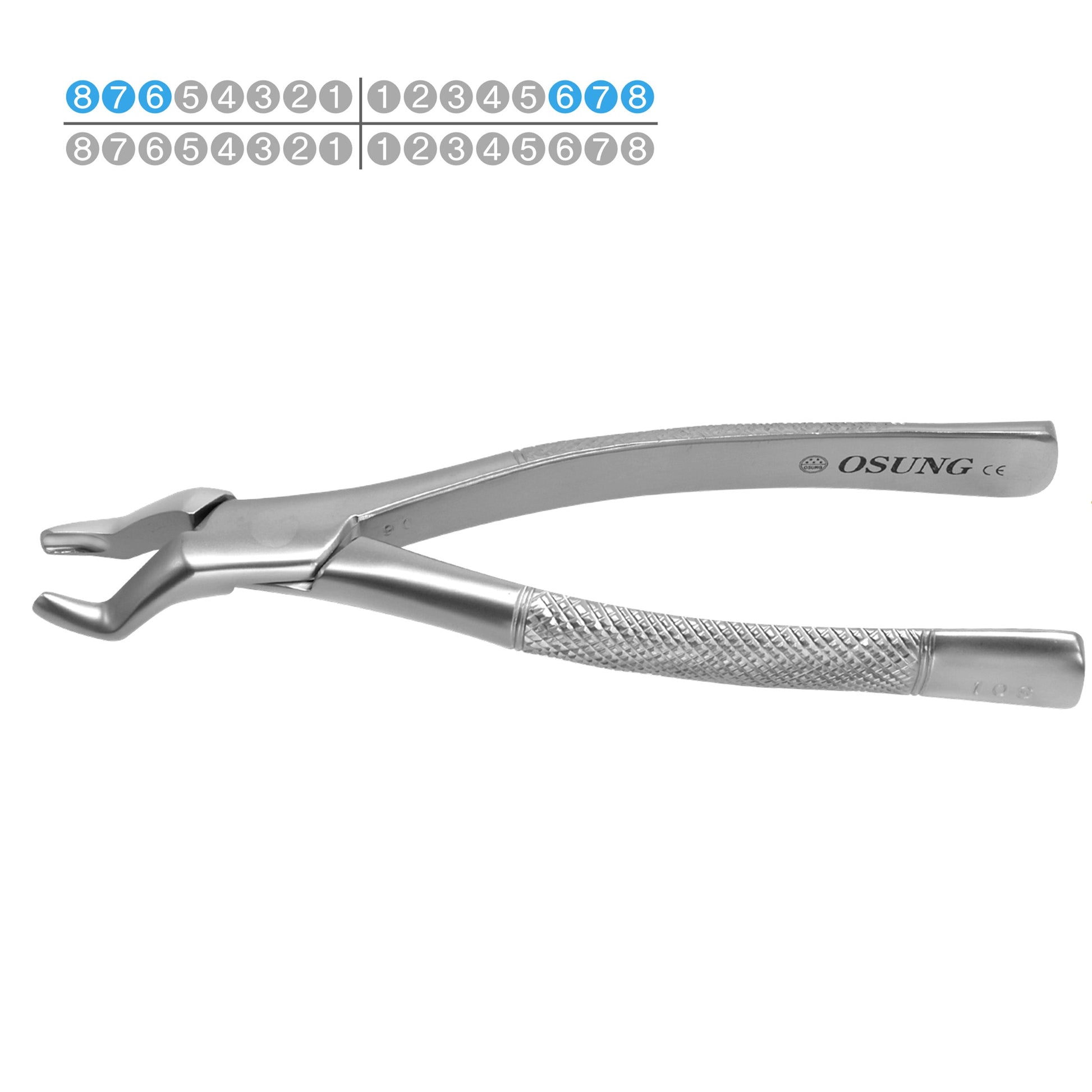 Osung 10S Upper Molars Dental Extraction Forceps Premium -FX10S - Osung USA