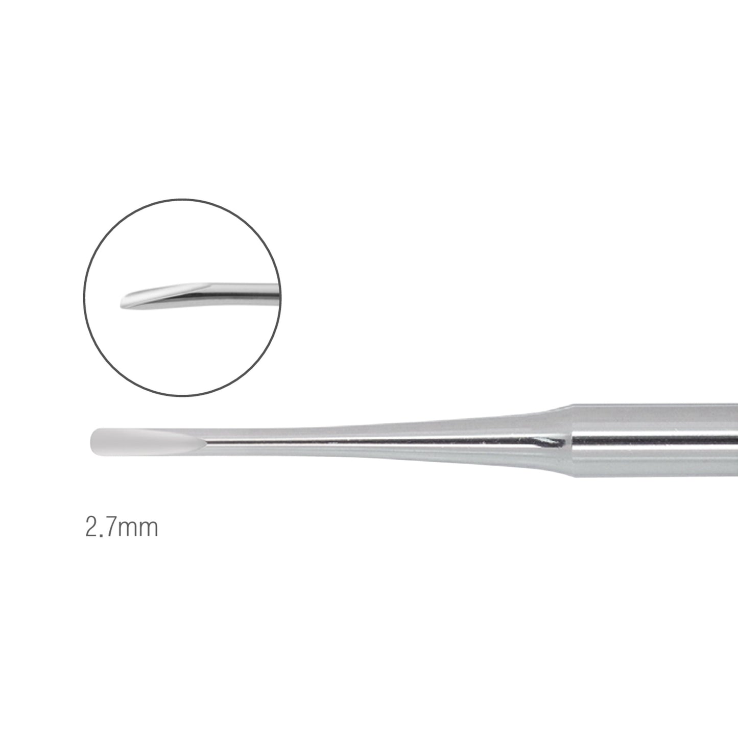 2.7mm Curved Osung 301A Dental Elevator Premium -E301A - Osung USA