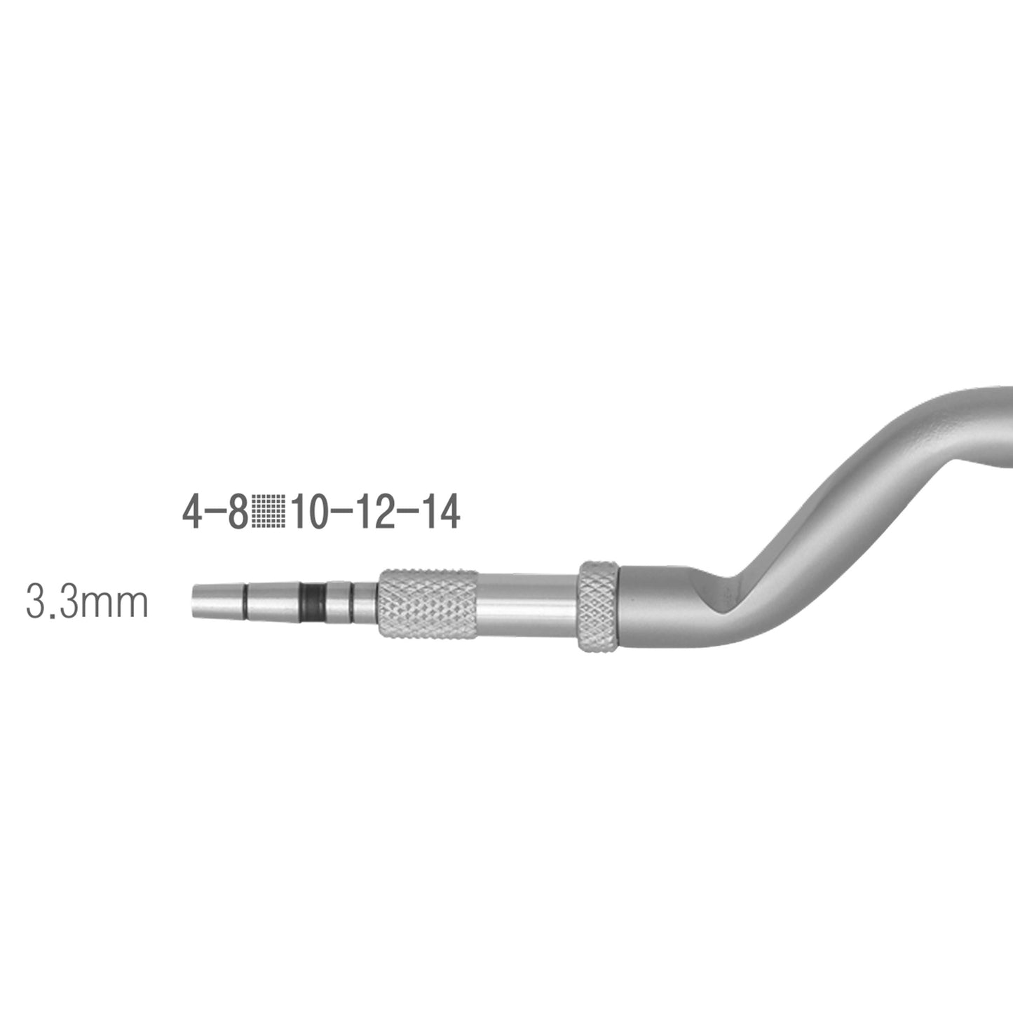 Osung 3.3mm Concave Osteotome with Stopper -BOCV33F - Osung USA