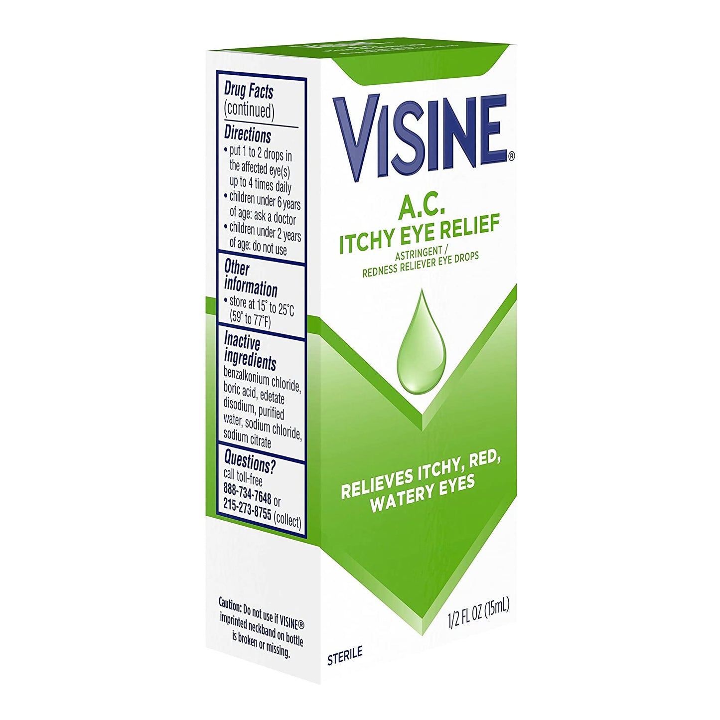 Visine AC Ultra Itchy Eye Relief Drops 36/CASE -00312547493772