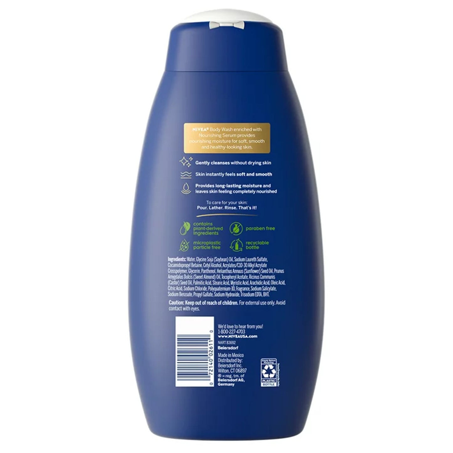 Nivea® Nourishing Body Wash with Nourishing Serum, 20 oz.