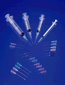 SYRINGE & NEEDLE, LUER LOCK, 10CC, 20G X 1", 100/BX, 8 BX/CS, SOLD AS CASE EXEL 244