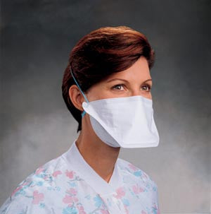 Halyard N95 Respirator Face Masks Nafs-Mask Respirator Pfr95 W/Bandswht Reg 50/Bx 6Bx/Cs -62126