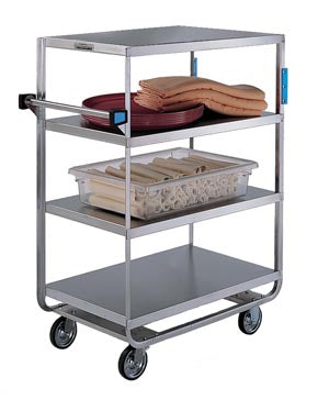 HEAVY DUTY CART, 21½"W X 54½"L X 49¼"H, 700 LB CAPACITY, 4 SHELVES, ALL SHELF EDGES DOWN, 21" X 49" SHELF , 11½" CLEARANCE, SOLD AS EACH LAKESIDE 69