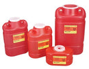 SHARPS COLLECTOR, 9 GAL, HINGED TOP, RED, 8/CS, SOLD AS CASE BD 209