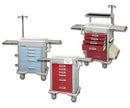 HYBRID CART, 6 DRAWER, DRAWER CONFIGURATION: 3", 6", 9", BREAKAWAY LOCK, 44"H X 25"D X 32"W, SOLID RED, SOLD AS EACH LAKESIDE 69