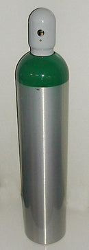 ME OXYGEN CYLINDER, CGA-870 POST VALVE, ON/ OFF LEVER, PRESSURE GAUGE, SOLD AS EACH MADA 75