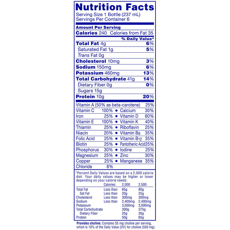 Carnation Breakfast Essentials Vanilla Nutritional Drink, 8-ounce bottle 24/CASE -12230501 - BriteSources