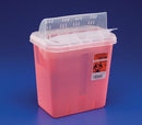 SHARPS CONTAINER, ALWAYS-OPEN LID, 5 QT, TRANSPARENT RED, 11"H X 4¾"D X 10¾"W, 20/CS, SOLD AS CASE CARDINAL 261