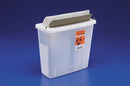 SHARPS CONTAINER, CLEAR, MAILBOX-STYLE LID, 5 QT, 11"H X 4¾"D X 10¾"W, 20/CS, SOLD AS CASE CARDINAL 261
