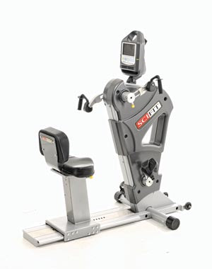 PRO1 SPORT STANDING UPPER BODY EXERCISER, ADJUSTABLE CRANKS WITH STANDING PLATFORM, NO SEAT, COOL GRAY, SOLD AS EACH SCIFIT 10000741