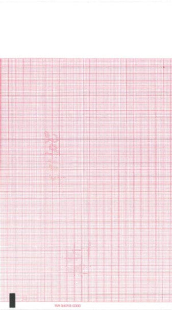 Graphic Controls Cardiology Chart Paper Chart Paper, Mortara 9100-008, 8.465" X 200 Ft, Red Grid, 50/Cs -7G30707692 - BriteSources